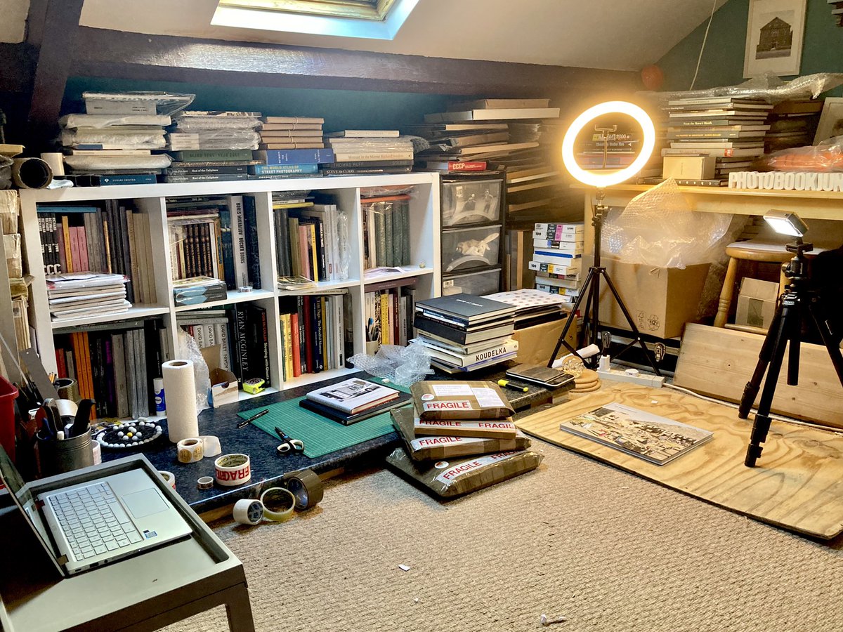photobookjunkee's tweet photo. A productive morning wrapping, listing and tidying 💪

Thanks for recent orders, folks, your books will be on the way to you very shortly! 📚💫

https://t.co/3wrxS37HUv https://t.co/bZmgu0ZWiS