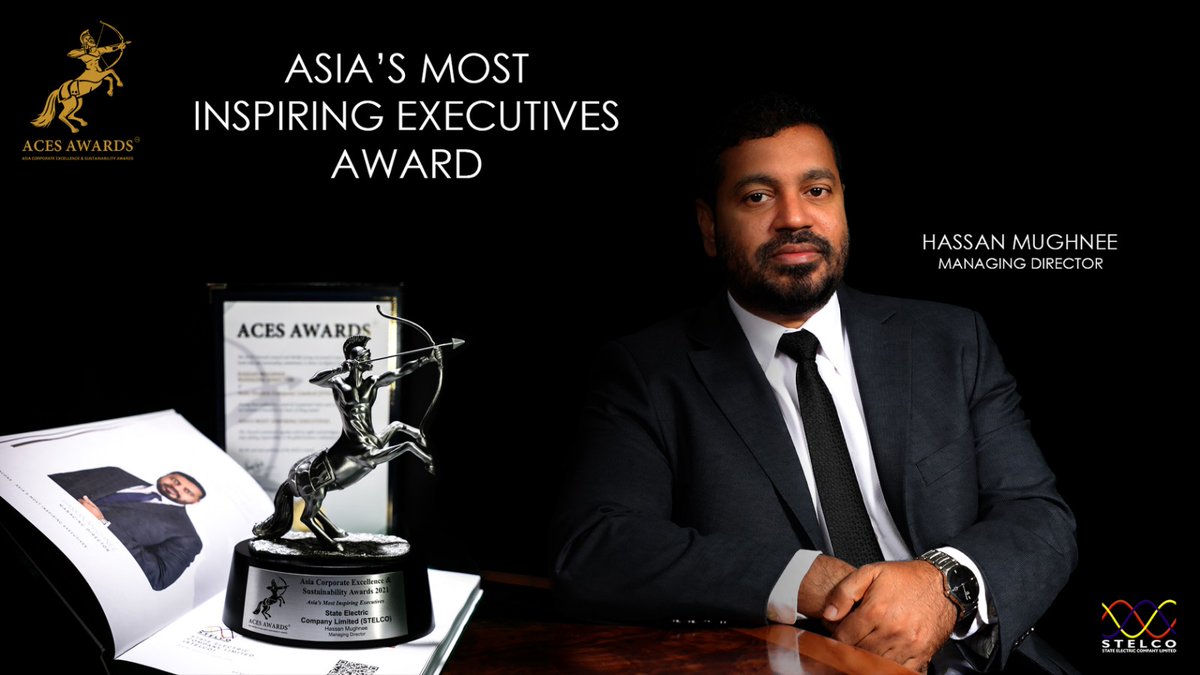 STELCOMALDIVES's tweet photo. Congratulations to our Managing Director @HMughnee for being the first Maldivian to be awarded the prestigious title of "Asia's Most Inspiring Executives" at the #ACESAwards 2021. https://t.co/3lfsIlKz2Z