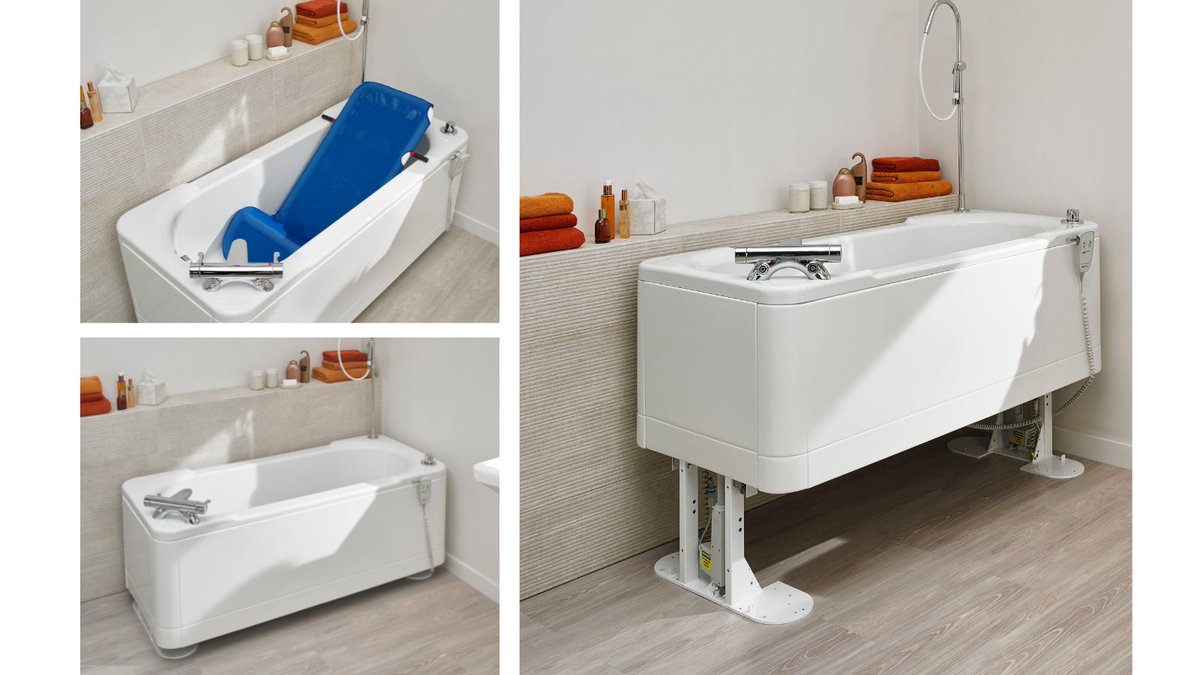 abacusbaths's tweet image. The Aries 1700 is a height adjustable Abacus bath, combining the unobtrusive design of a traditional style bath with the functionality of a specialist bath.
Suitable for use with ceiling track and mobile hoists for bathers requiring specialist assistance. abacushealthcare.co.uk/aquanova-bath/…