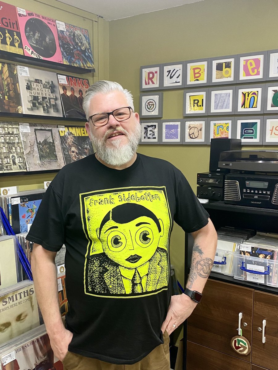 RubberRingRec's tweet photo. @BBC6Music wearing @mr_sidebottom today for #TShirtDay https://t.co/ahCPe31WYE
