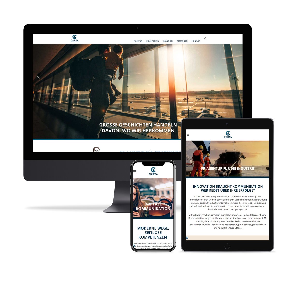 Carta_eu's tweet photo. Unsere neue Website unter https://t.co/VhWhtfbhRI ist online! 💪🎉 Sie stellt das #Storytelling in den Fokus, zeigt unsere Referenzen in Showcases und beschreibt in 3 Themenwelten – #PublicRelations, #Akzeptanzkommunikation sowie #DigitaleKommunikation – unser Leistungsspektrum. https://t.co/m71Voy6mLI