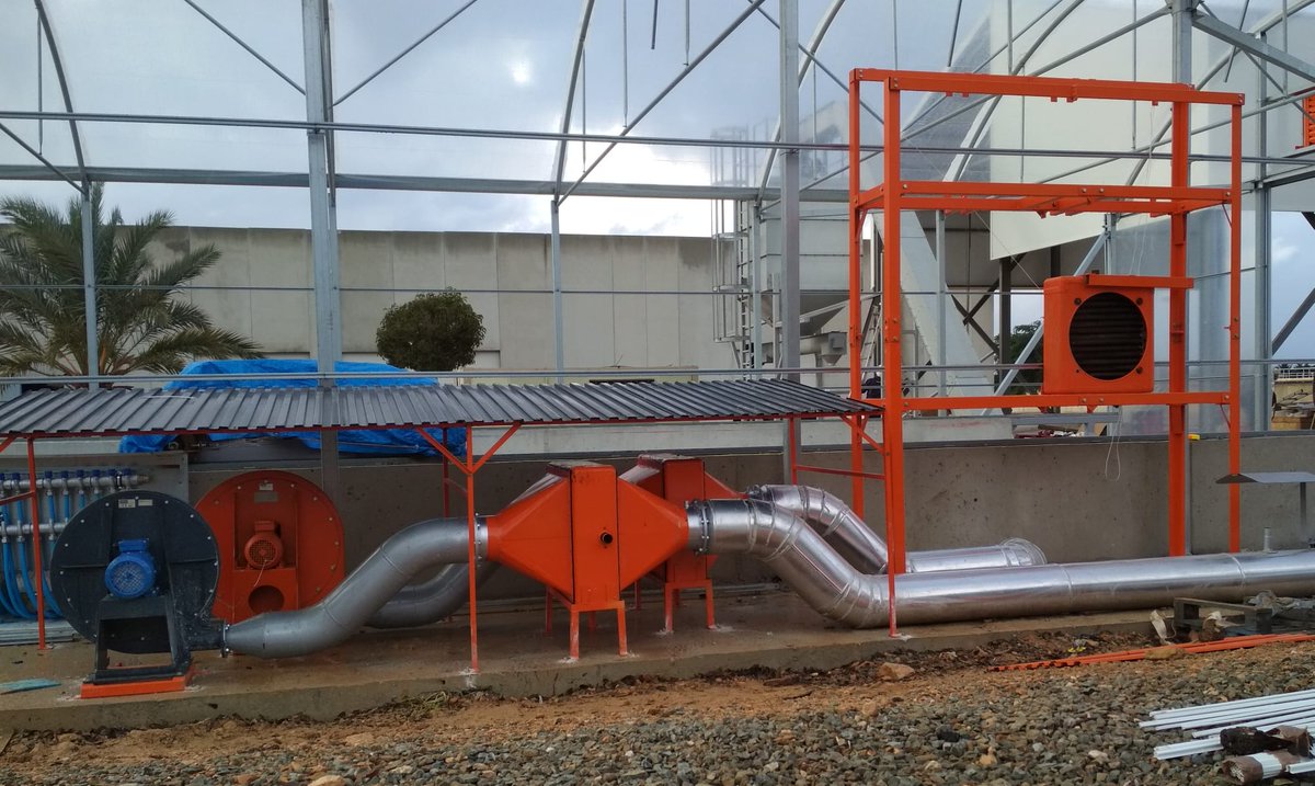 dry4gas's tweet photo. Continúan los trabajos de montaje del prototipo LIFE-DRY4GAS. En las imágenes, el sistema de aire caliente y la cámara de combustión.
@dry4gas @CederCiemat @CIEMAT_OPI #aitesa
@Rank_ORC @esamur_aguas @CEBAS_CSIC
@EHSTechniques #sewagesluge #gasification #energyrecovery #orc https://t.co/EFMpaVWRhc