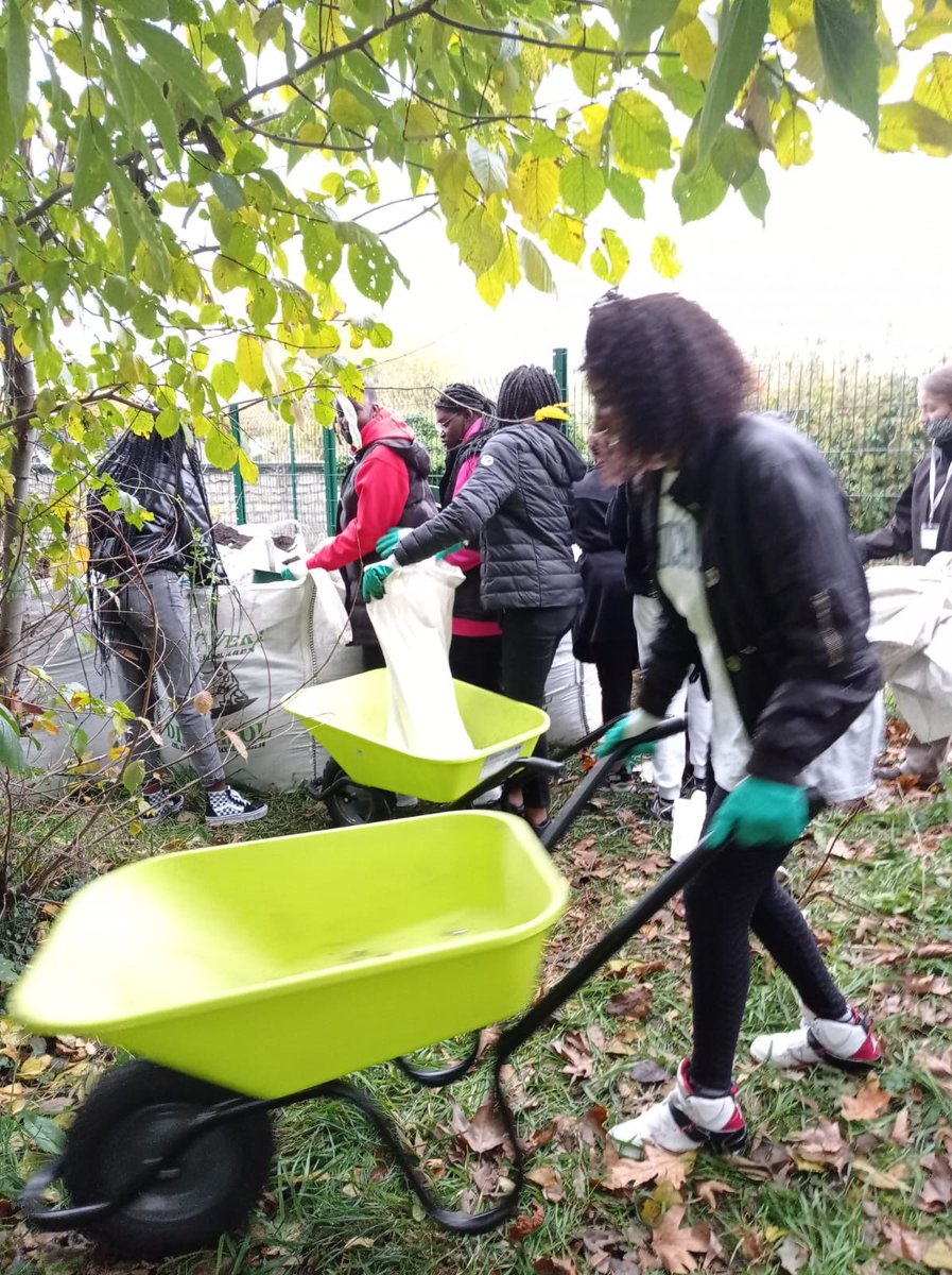 LemonnierParis's tweet photo. Des élèves de #bacprocommerce et de #CAPesthetique engagés dans le projet phare Développement Durable du Lycée. L'association Veni Verdi partenaire de l'établissement les a encadrés pour la plantation de framboisiers. Récolte prévue cet été! #ecologie @Academie_Paris https://t.co/pxRkkf7L6b
