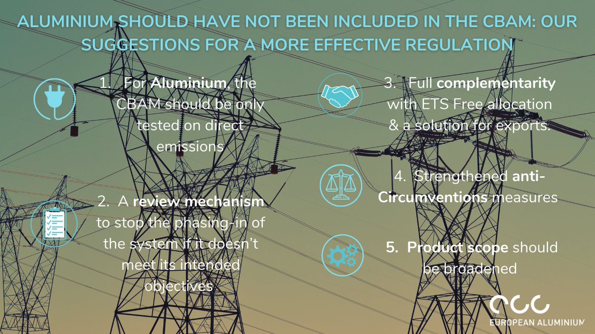 EU_Aluminium's tweet image. We submitted our recommendations for an effective, future-proof carbon leakage #CBAM.

To achieve sustainable growth, we must have a global level playing field for our industry.

Read our conditions for support 👉bit.ly/3jLDoms

Watch our video 👉 bit.ly/32ihPnS