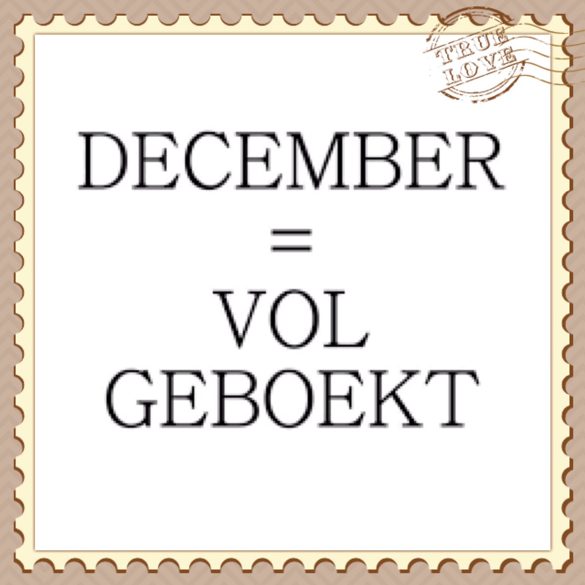 De maand December🎄 en de eerste weken van Januari is helemaal vol, 
Er worden ivm drukte voor 10 januari geen nieuwe bestellingen aangenomen, ⛔️
Excuus voor het ongemak,😌
Graag tot volgend jaar! 😀