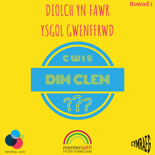 fflintawrecsam's tweet photo. ❓🤔CWIS DIM CLEM 🤔❓
Diolch yn fawr iawn @YsgolGwenffrwd am gymryd rhan yn Rownd 1 o'r Cwis Dim Clem y bore'ma!
Roeddech chi'n wych, gobeithio eich bod wedi mwynhau!
#dimclem #cwisdimclem #cymraeg https://t.co/xDjyPp0nHb