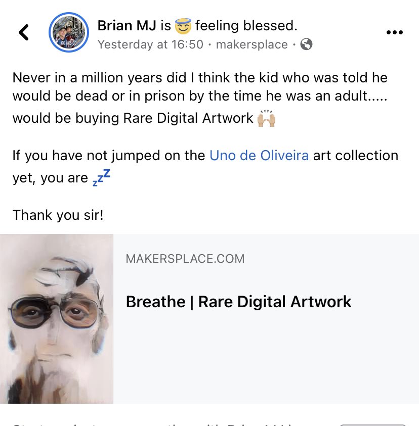 Thanks again Brian MJ. ✨ #cryptoart