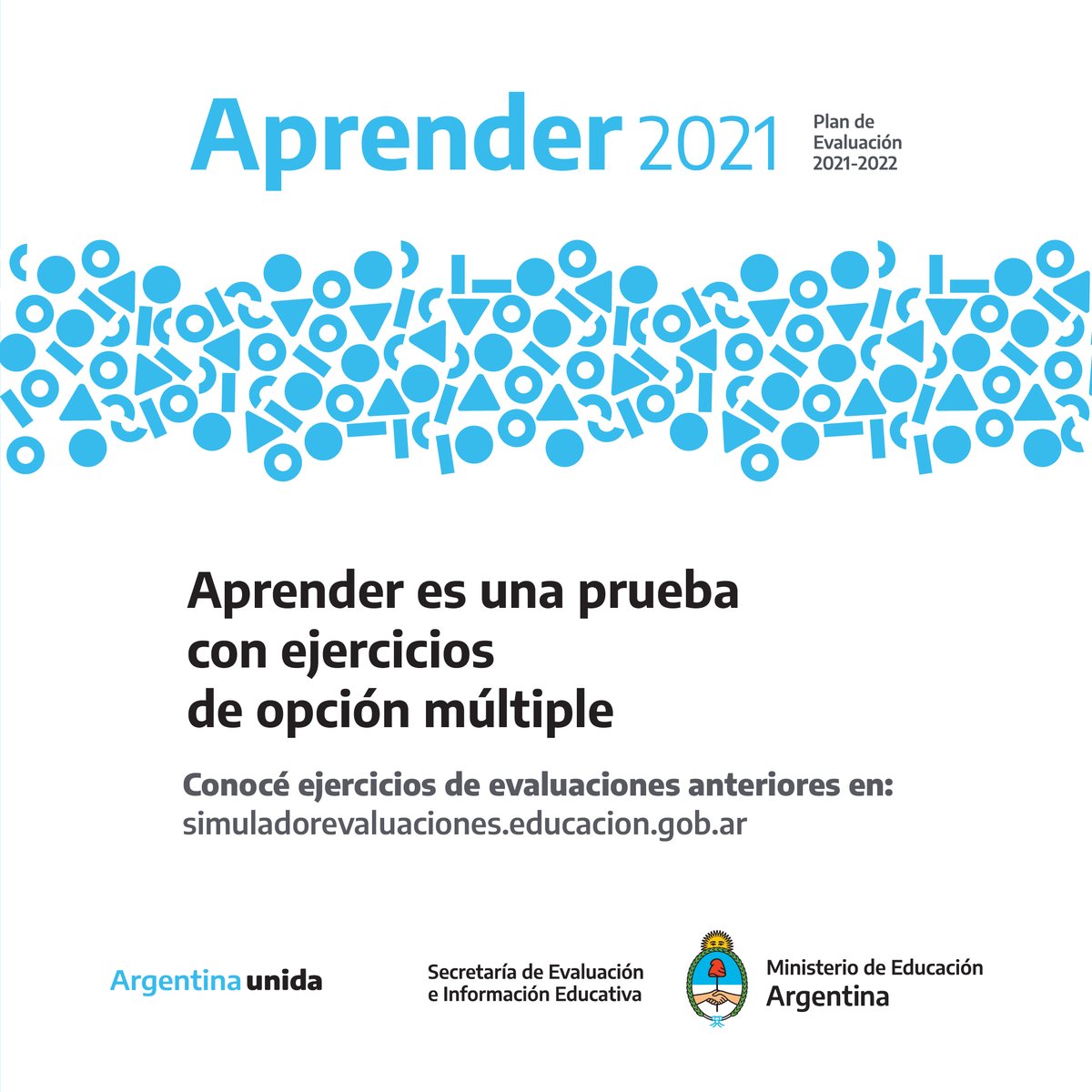 EvaluaeInfoAR's tweet photo. Aprender evalúa un recorte específico de contenidos y capacidades que surgen de los Núcleos de Aprendizaje Prioritarios (NAP), acordados en el marco del CFE. https://t.co/kAxSST8Sqr