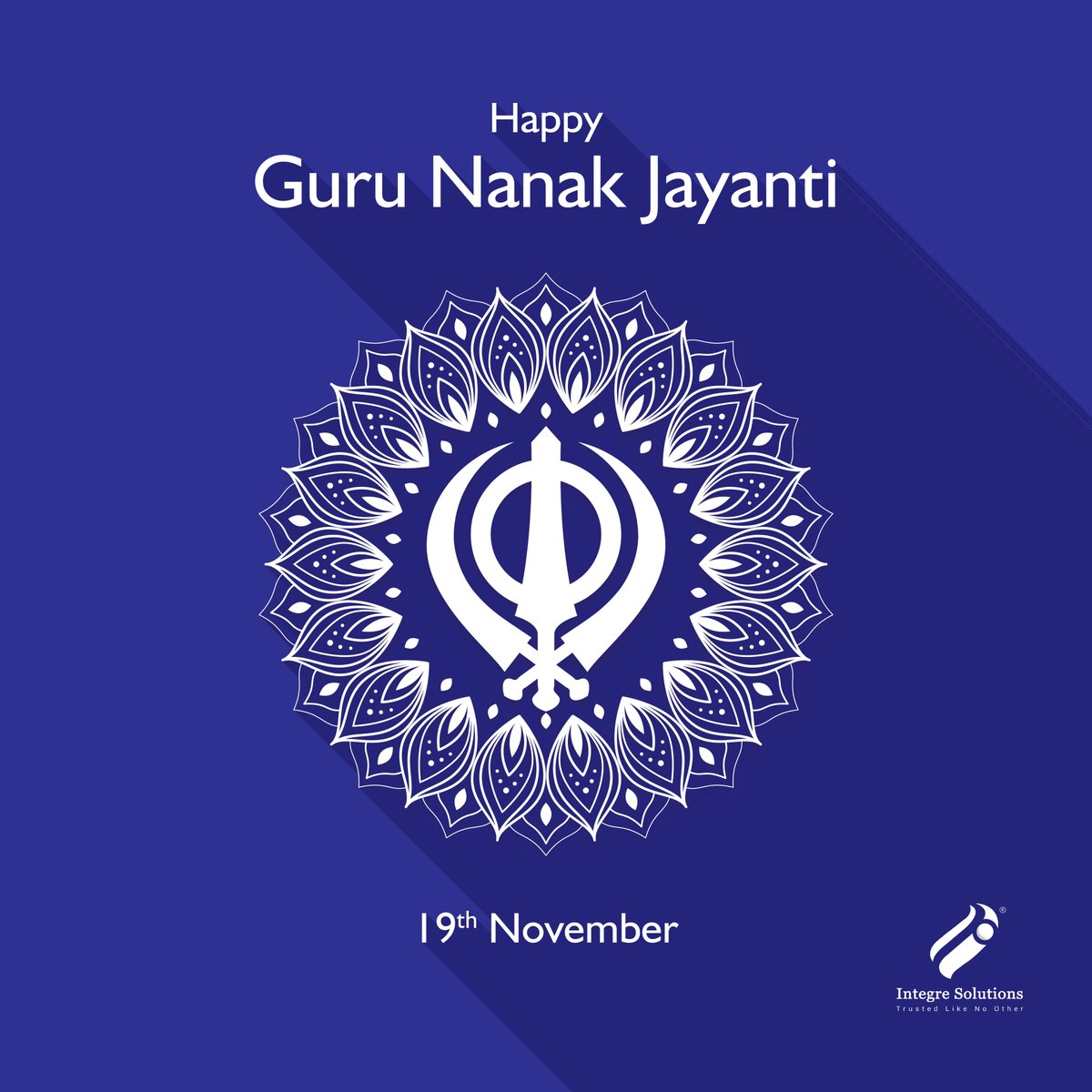 IntegreSolution's tweet photo. What better way to welcome weekend, than to celebrate #GuruNanakJayanti 

𝗧𝗿𝘂𝘀𝘁 our gurus to always guide us into becoming more evolved version of ourselves.

#IntegreSolutions #TrustedLikeNoOther #Integre8 #Integral #Integreian #BusinessValues https://t.co/VH84qjMCo7