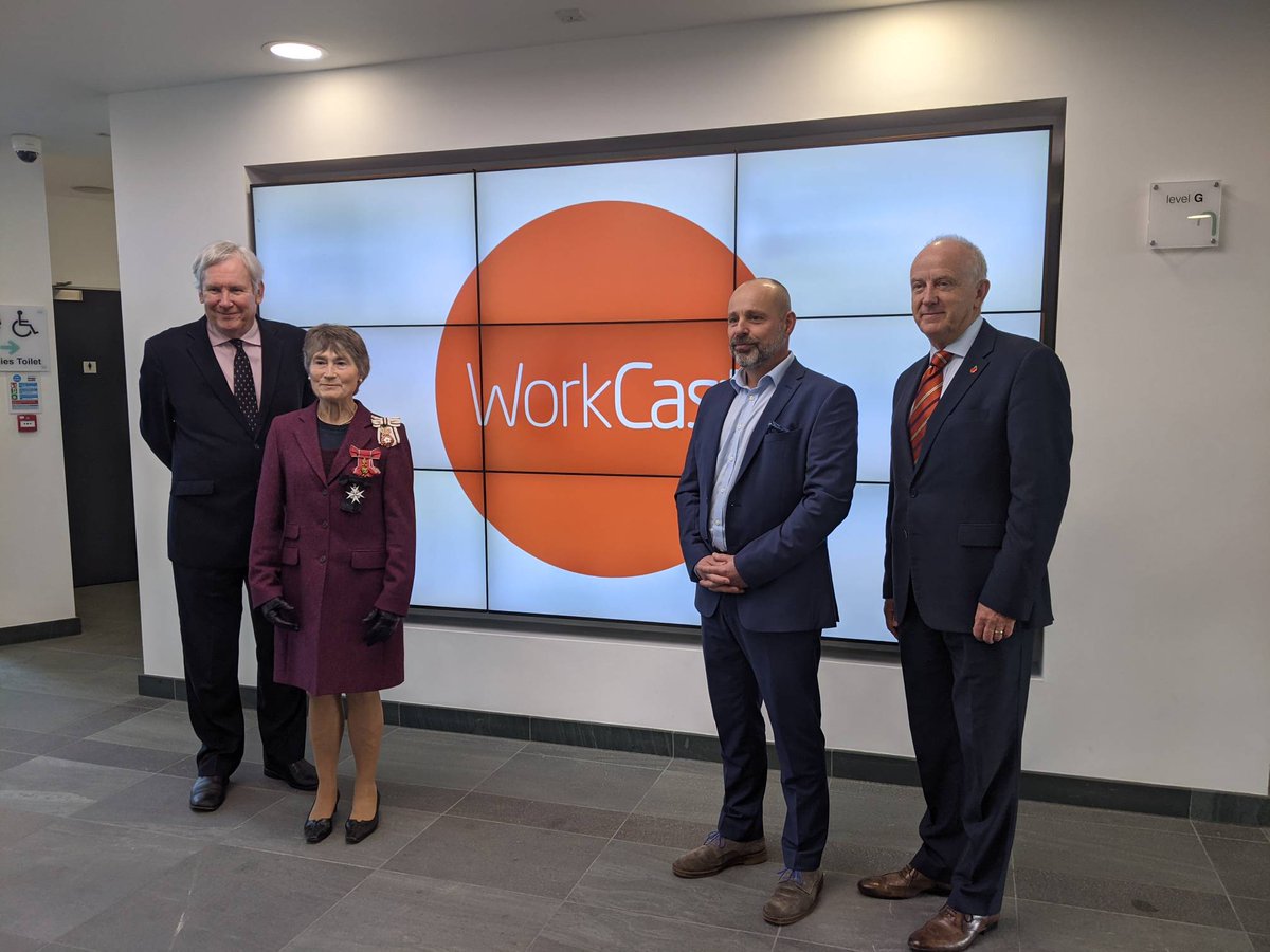 It's time. The Lord Lieutenant has had a tour and officially presented WorkCast with @TheQueensAwards for Enterprise. Well done Team! And thank you to the <a href="/NDCGateshead/">NorthernDesignCentre</a> for all your help!