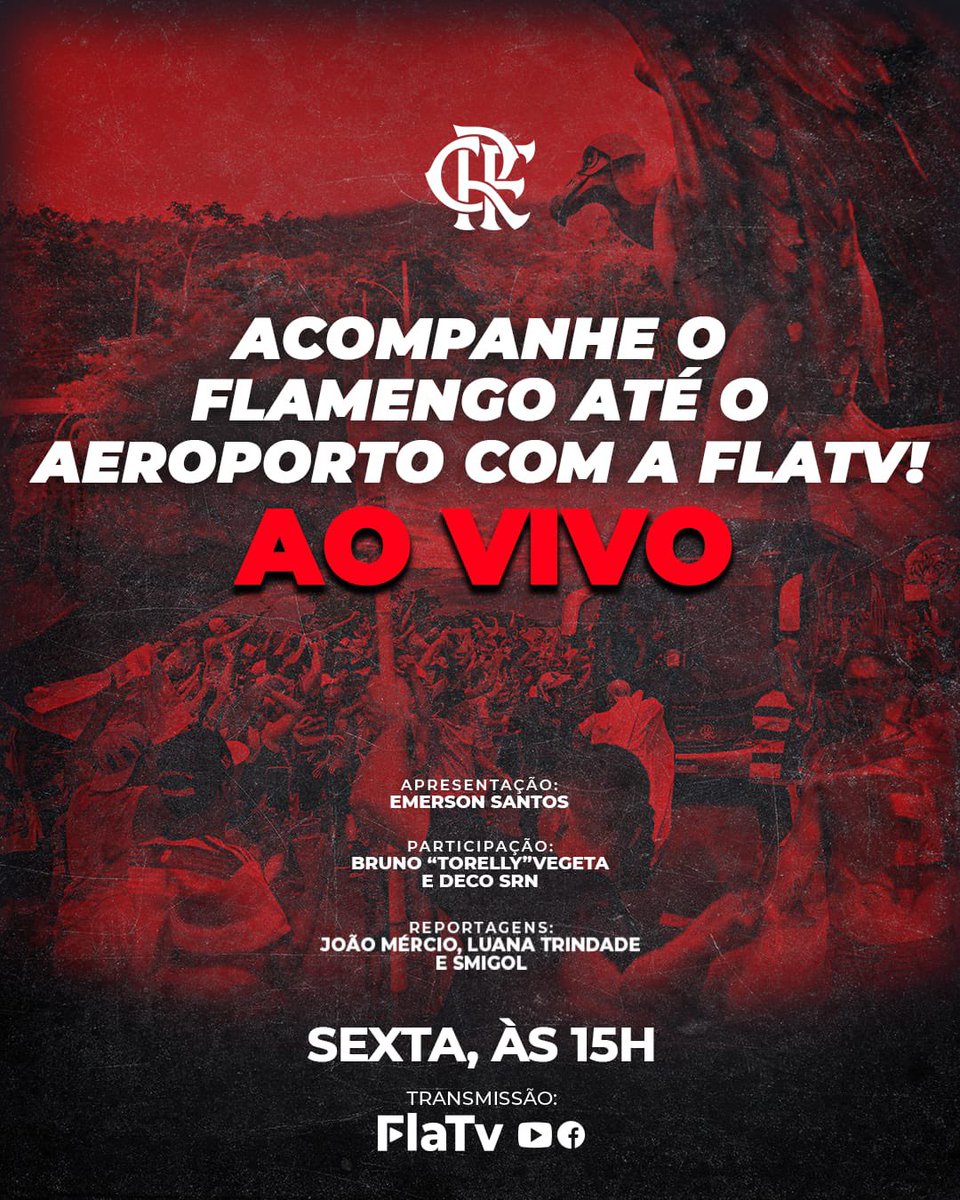 Flamengo on X: Estamos ao vivo! Vem com a FlaTV e a FlaTV+! #TOLxFLA  #VamosFlamengo  / X