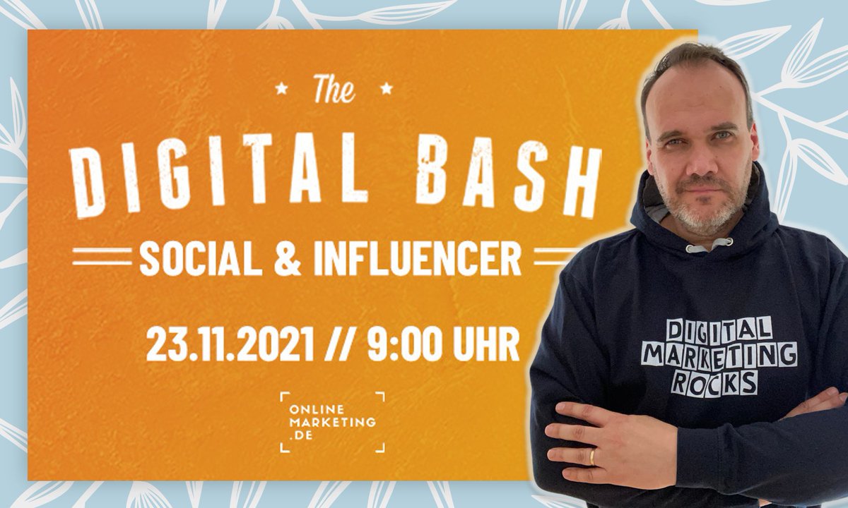 bjoern_radde's tweet photo. Here's the next #DigitalMarketing event for free! 👉 https://t.co/mr3moesdTa Get the latest insight into #SocialMedia, #SEO, or #eCommerce. Register now! I will join the #Influencer Day! Big kudos to @marc_stahlmann from @OnlineMarktn_de. 👏 https://t.co/PFmW0LCVJq
