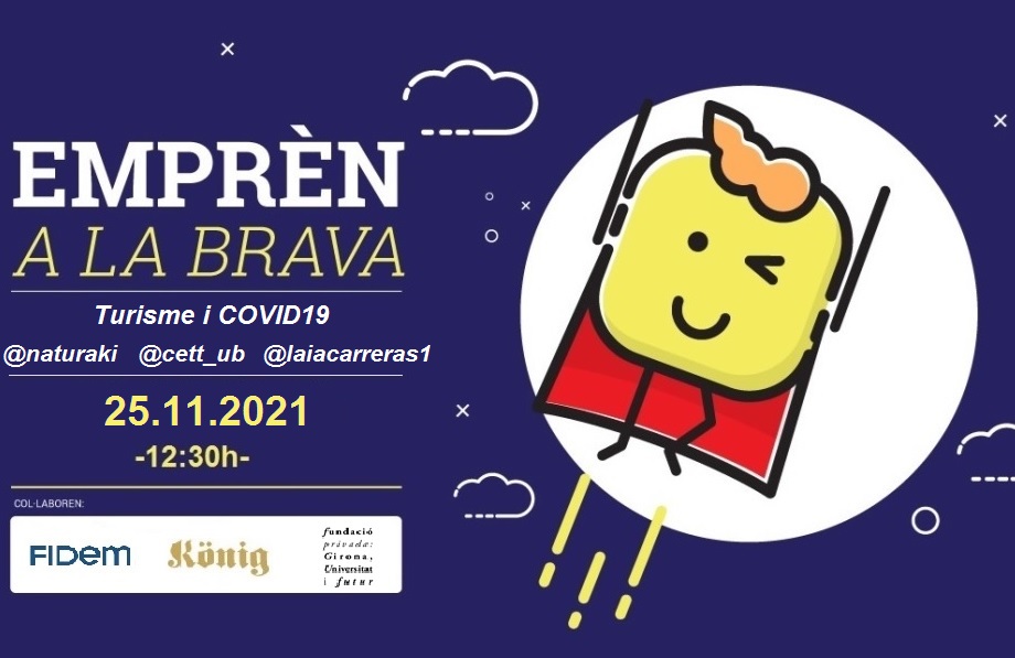 UdGCJE's tweet photo. Torna l'Emprèn a la Brava! 
Tu hi poses la idea, nosaltres les braves! 🍟 🍻
📅 Dijous 25 de novembre de 2021
⏱ a les 12.30h
🏠 Konig La Font
https://t.co/DWuwq2xklT https://t.co/z1OoqGENEN