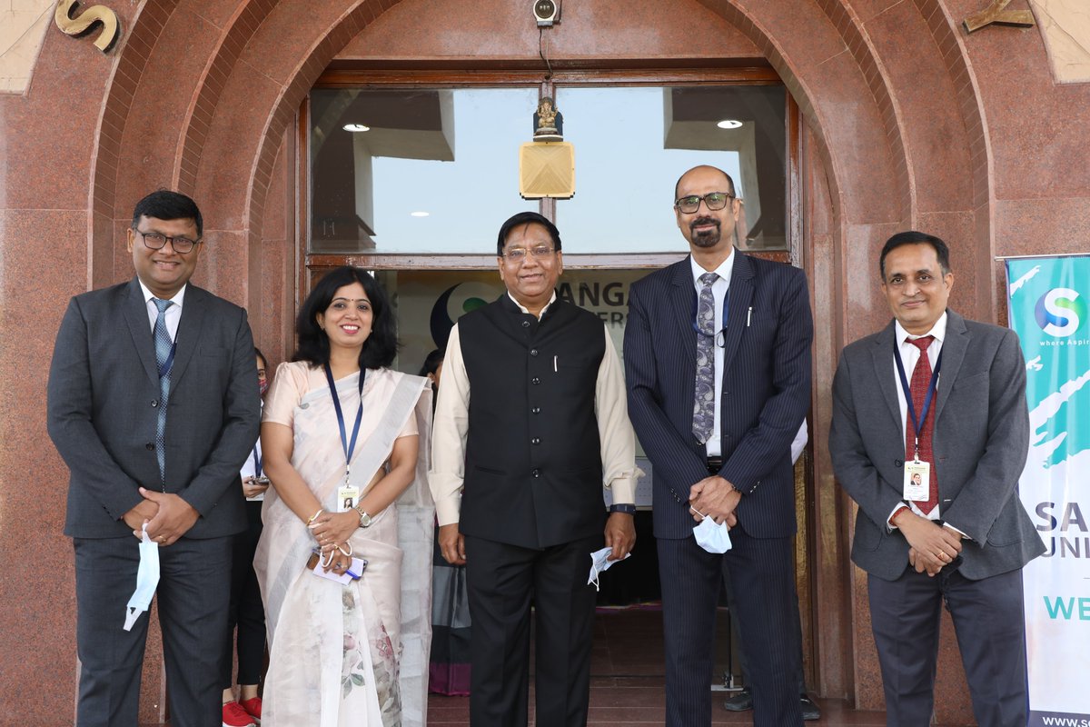Sangam_Univ's tweet photo. With immense pride, we announce that #SangamUniversity has been accredited by NAAC. On the visit of respected authorities, students of Sangam University conducted a cultural program to offer a warm welcome to them.

#Bhilwara #NAAC #Celebration https://t.co/E4WcwYovWU