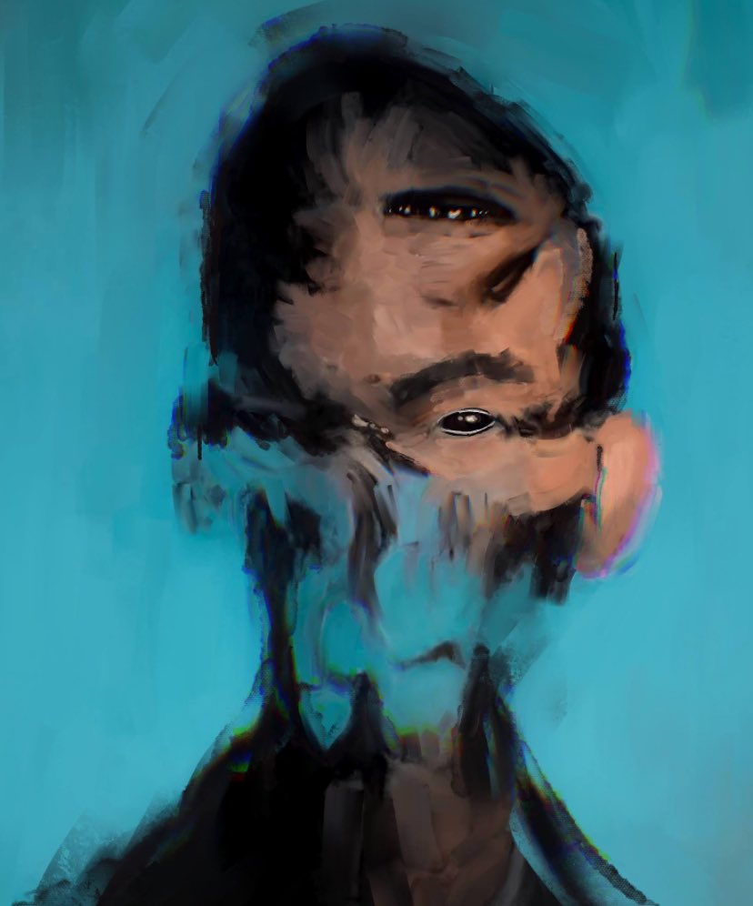 Anomalia #2 is “Blue Head”, my second art was bought by <a href="/lukazvd/">lukas azevedo 🏴‍☠️</a> and it is a inconic piece of this genesis collection. #nft #art #cryptoart

opensea.io/collection/ano…