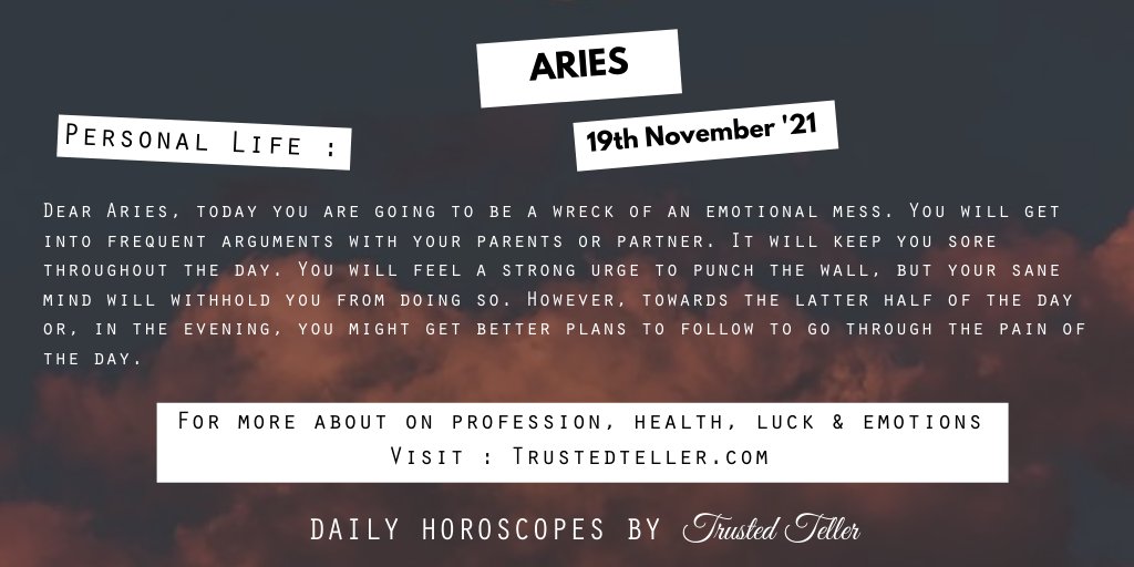 Trustedteller's tweet image. To know more, click on the link below.
trustedteller.com/horoscope

#pisces #Capricorn #Aries #Cancer #Horoscope #ASTRO_GATEWAY_OPEN #ZodiacFacts