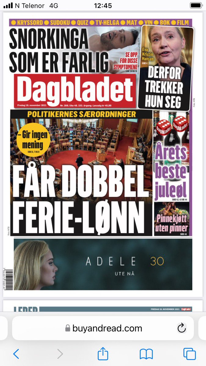 I disse dager holder Stortinget på å frata de arbeidsløse feriepenger.

Gjett hvem Stortinget har bestemt at skal få dobbelt opp med feriepenger?

Riktig: Seg selv.