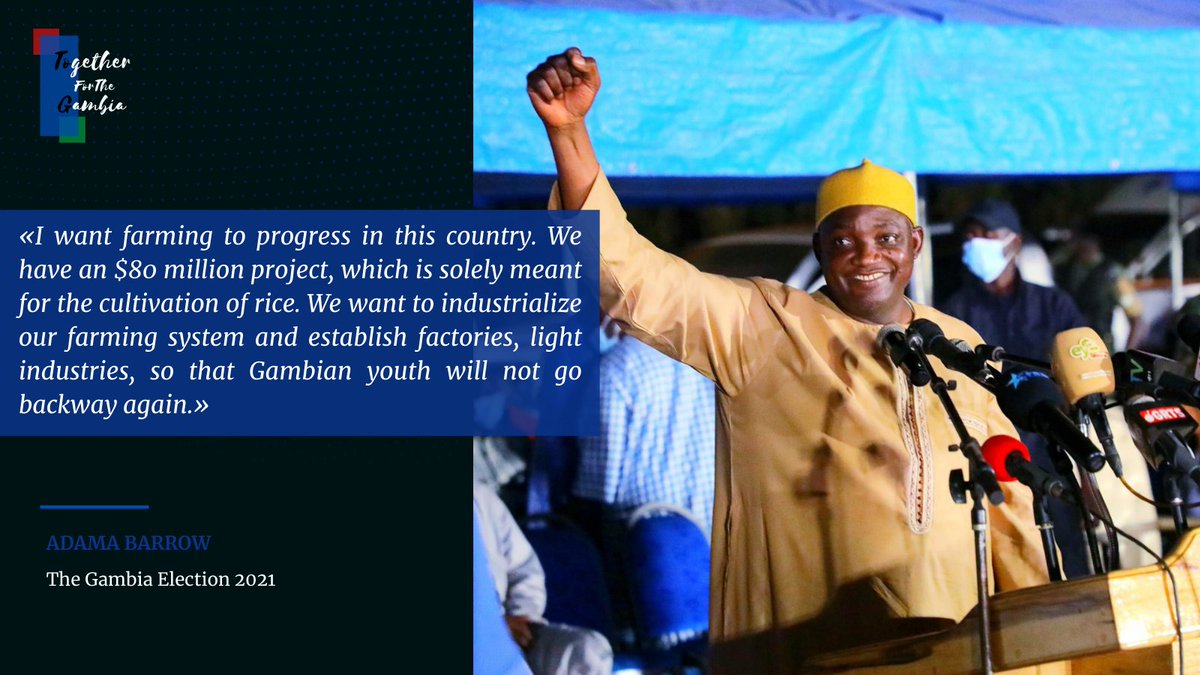gambia_for's tweet photo. President @BarrowPresident has announced $80 million project, for the cultivation of rice and promised plan to end importation of rice in the next five year.
#Gambia #BarrowPresident https://t.co/ogRE8dcvyx