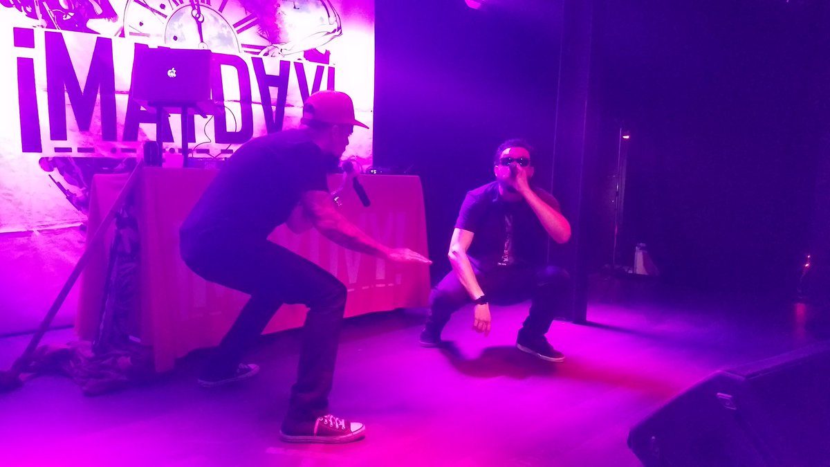 Bigchiefal813's tweet photo. Finally got a chance to check out a @MAYDAYMUSIC show in FLA when their #HardToLeaveTour came thru the @SoundbarOrl last night!! 🌴🎤🐍🦇🍻🔊 #StrangeMusic https://t.co/DATT3tERiP