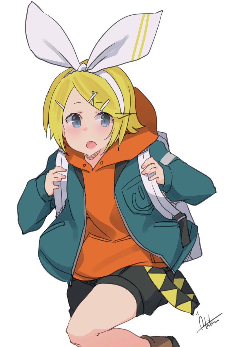 鏡音リン 「『りんちゃ!』
#鏡音リン 」|あき缶@inicaのイラスト