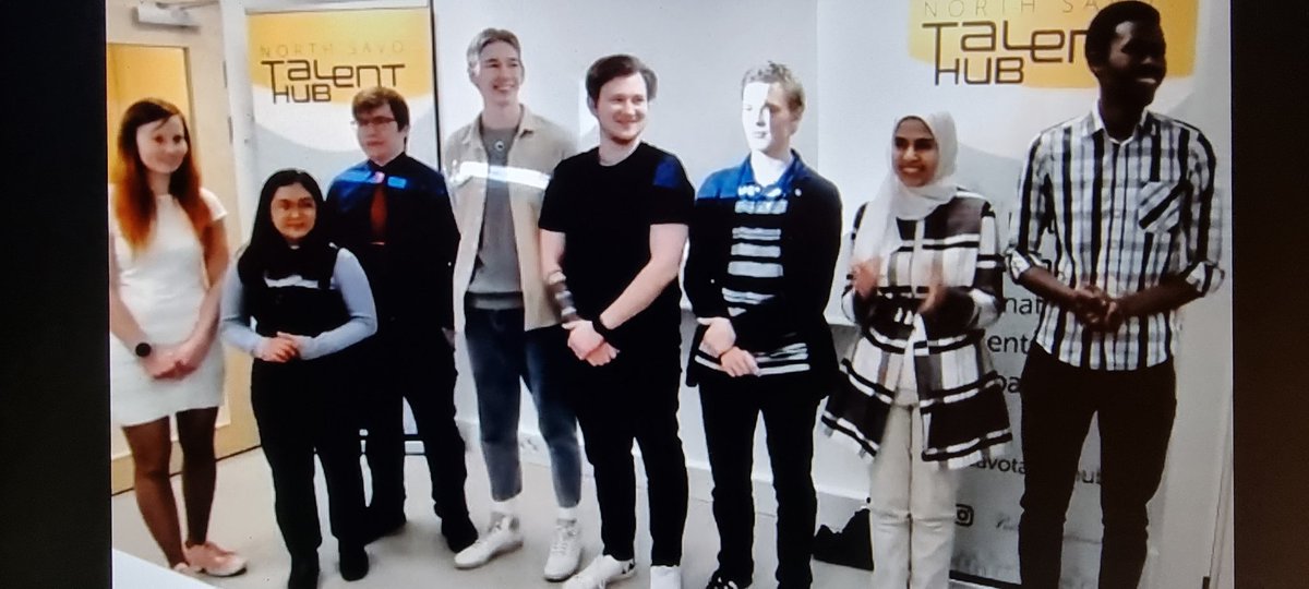 Winners of the North Savo Talent Hub competition! Meiltä löytyy Savosta motivoitunutta ja monipuolista talenttia! <a href="/SavoniaAMK/">SavoniaAMK</a> <a href="/UniEastFinland/">University of Eastern Finland</a> <a href="/VarkausTourism/">Visit Varkaus</a> <a href="/Kuopionkaupunki/">Kuopion kaupunki</a> <a href="/kuopiochamber/">Kuopion alueen kauppakamari</a> <a href="/savonyrittajat/">Savon Yrittäjät</a>  #sawostamaailmalle