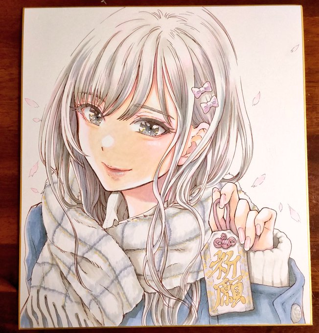 色塗り大体出来てきました〜!「私が買っといてあげたんだから絶対ご利益ありだよ」って言ってくれそうなイメージで☺️コミティア138で販売予定です。 