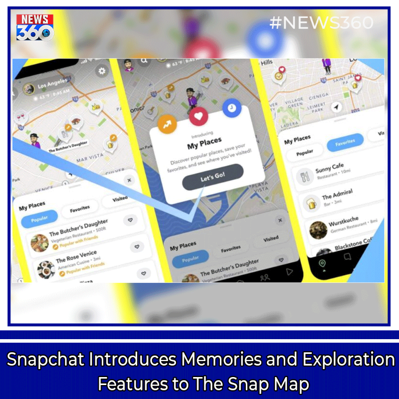 officialnews360's tweet photo. Snapchat Introduces Memories and Exploration Features to The Snap Map

#News360 #Snapchat #NewFeatures  #SnapMap #Memories #Exploration #Snapapp