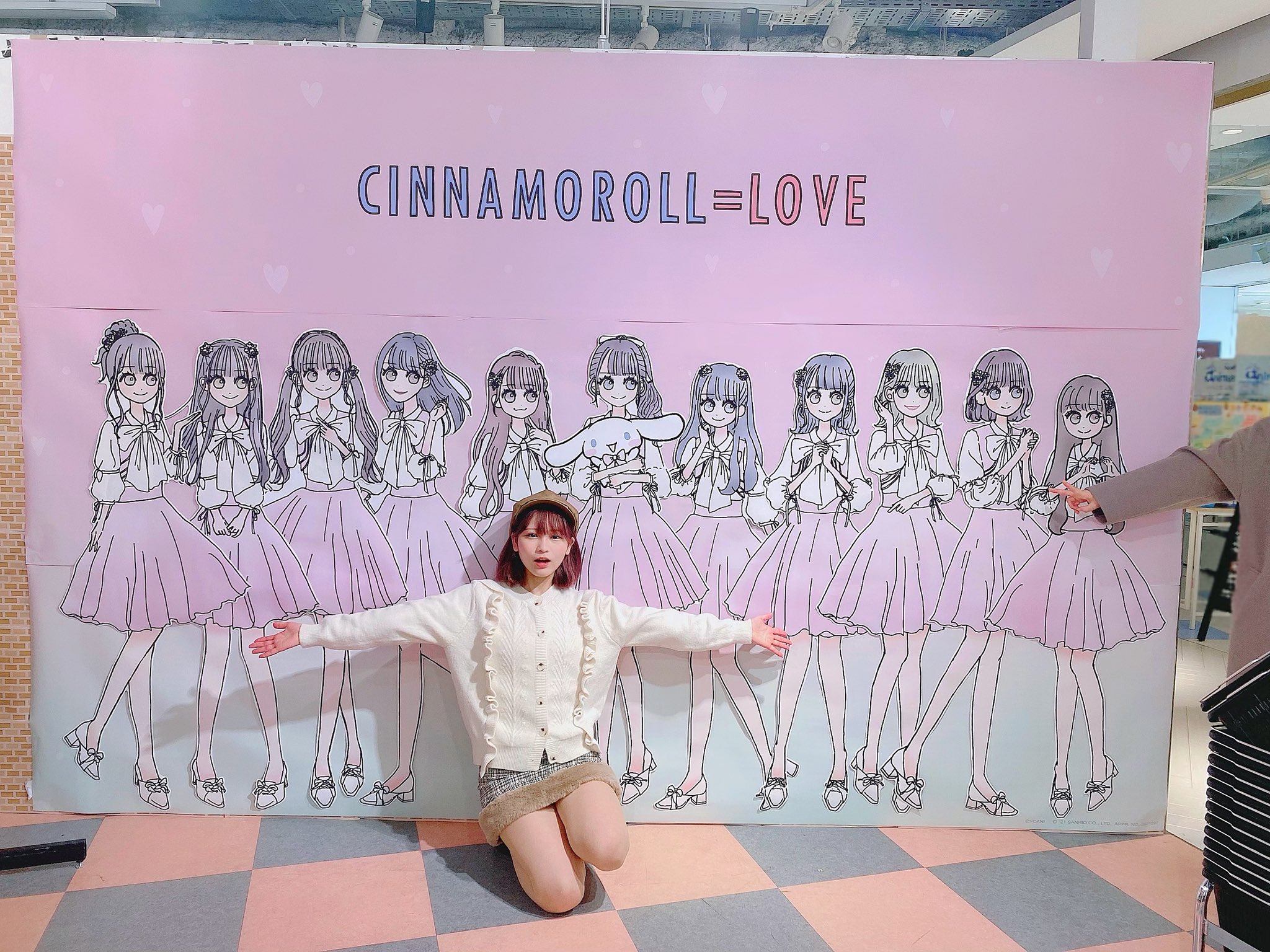 LOVE イコラブ 生写真 大場花菜 シナモン 直筆 イラストあり チュウ