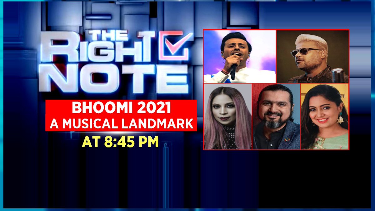 CNNnews18's tweet photo. Bhoomi 2021 | A Musical Landmark
Watch #TheRightNote with @AnchorAnandN at 8:45 PM only on CNN-News18 https://t.co/xKkO7U9yti