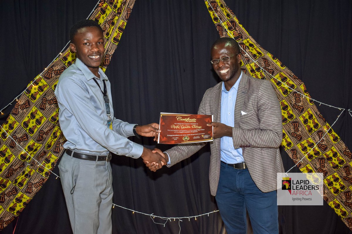 LapidLeaders's tweet photo. The #LapidExperience is one of it's kind. During the transition ceremony, we awarded the creme de la creme from the cohort. Keep doing what you do best young leaders!
#LapidChangeMakers https://t.co/Yvz9Ez5zdA
