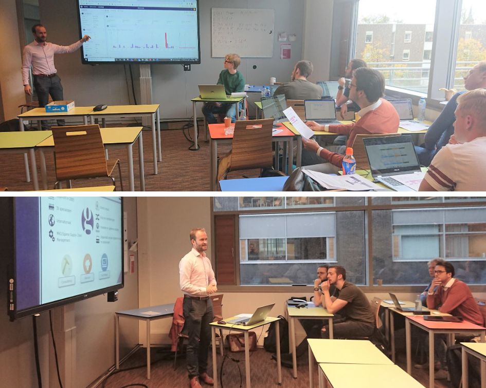 GordianLogistic's tweet photo. Recently we had the opportunity to teach the #Business #Studies #students of @inhhaarlem/ Inholland University of Applied Sciences in Haarlem how to optimize spare parts stocks with the tool "@LanzaSolutions". #spareparts #teaching #optimization #University https://t.co/qyJrTrR7JA