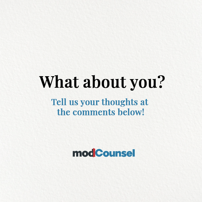 modCounsel_'s tweet photo. The legal field needs an overdue makeover, and here’s what some of our team members think! 

#ThisIsModCounsel #legal #legalcommunity #lawyers #lawyerlife https://t.co/Gh261pCZZw