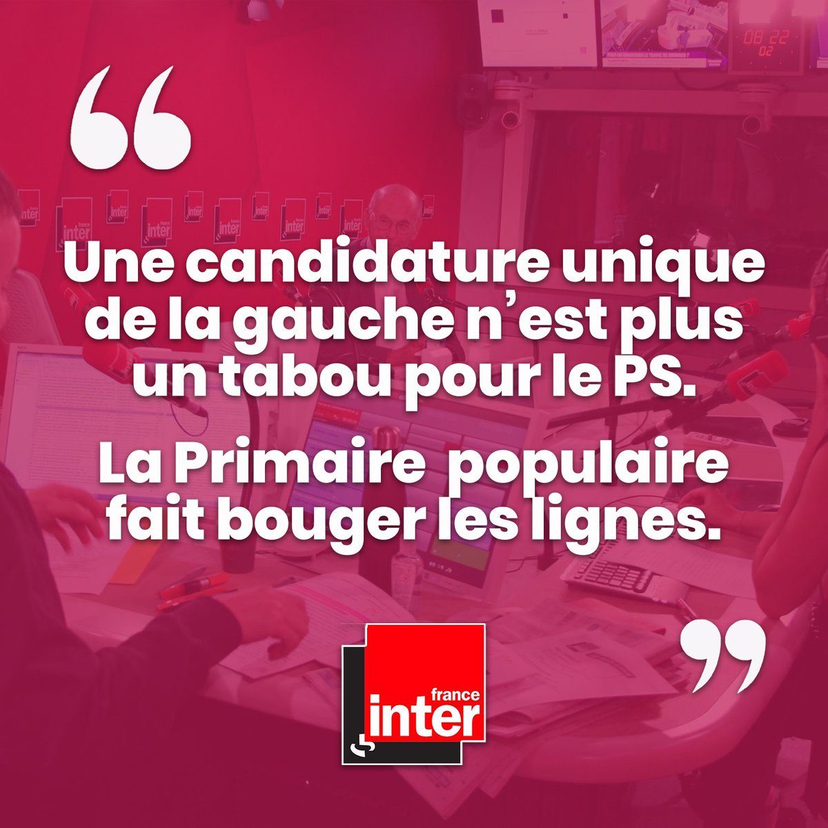 larrouturou's tweet photo. "Une candidature unique n'est plus un tabou" annonce @franceinter ce matin, après la soirée #FrontPopulaireEcologique de la #PrimairePopulaire 💪

Ça y est. Les lignes bougent.

@ChTaubira a raison: "le temps nous manque. C’est 2022 ou jamais" pour le rassemblement! https://t.co/KqaRK20ndm