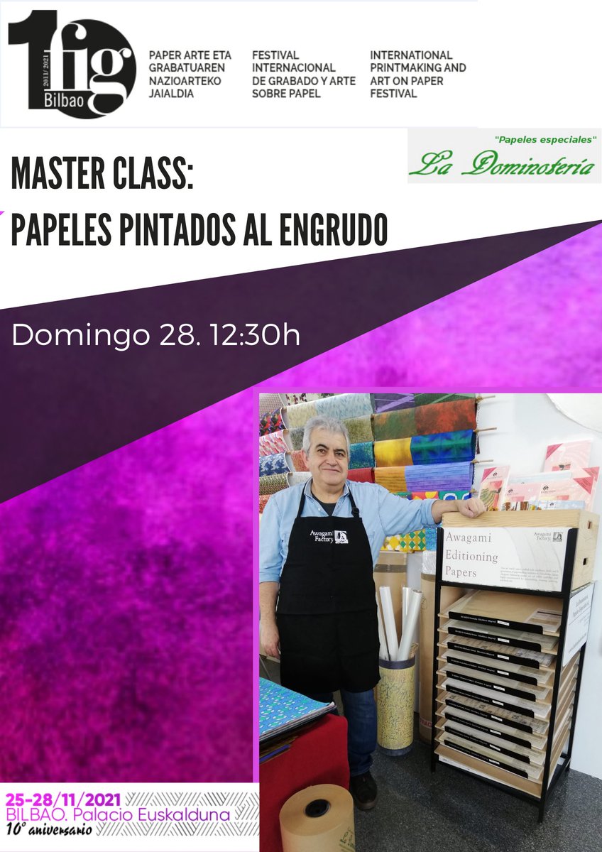 La_Dominoteria's tweet photo. Segundo extra... a "mancharnos" en la master class de papeles al engrudo 🙂 el domingo 28 a las 12:30 en @figbilbao , estáis invitad@s!
#FIG2021 #befig #arte #papelesengrudo #feriadearte #bilbao #palacioeuskalduna #culturasegura #papelesdecorados #papelesespeciales https://t.co/a1Og5OCfkZ