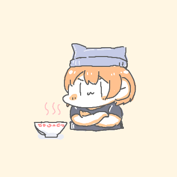 hoshizora rin 1girl bowl solo hat orange hair :3 short hair  illustration images