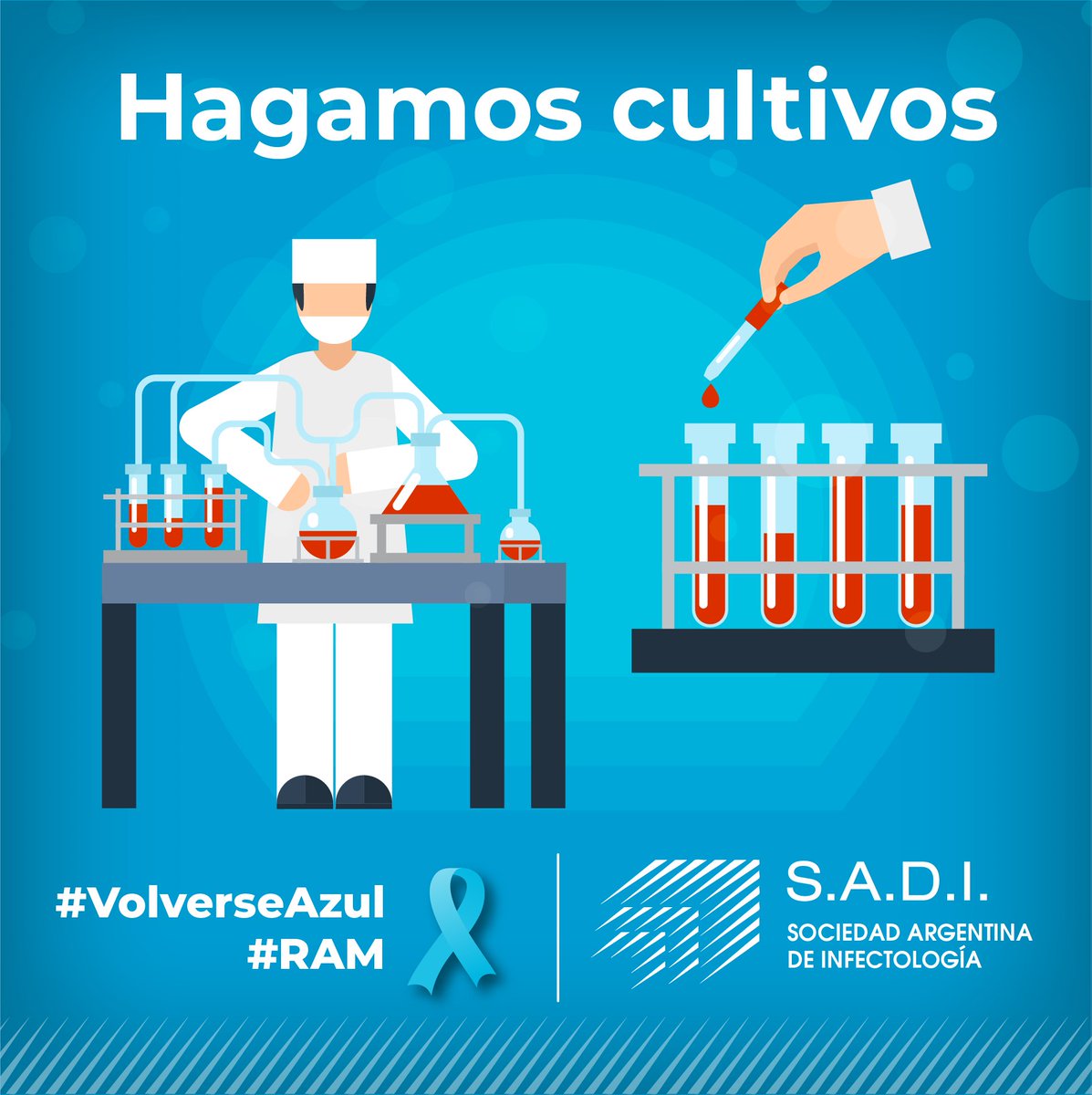 SADI_arg's tweet photo. SEMANA DE LA RESISTENCIA ANTIMICROBIANA
La resistencia antimicrobiana (RAM) ocasiona fallas en los tratamientos. Su uso masivo e inapropiado, ha generado la aparición y el desarrollo de este fenómeno que es un mecanismo de los microorganismos para defenderse. https://t.co/Yi3bYH9gLB