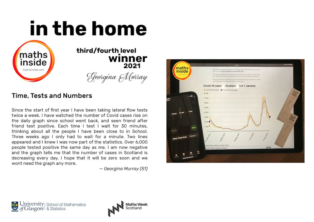 mathsinside's tweet photo. *Time, Tests and Numbers* — Georgina Murray (S1) @GHSfalkirk — Third/Fourth Level Winner 📸🏆🎉 @mathsinside #mathsinside #mathsinsideHome #maths #PhotoContest #MathsWeekScot @UofGlasgow @UofGMaths_Stats @mathsweekscot @tentivetodetail https://t.co/Gfk9GT6Xom