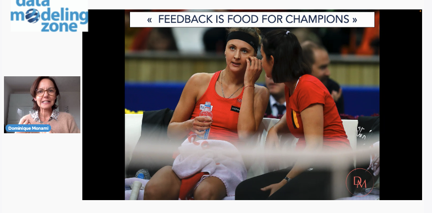 itworks's tweet photo. "Feedback is food for champions !" says @dominiquemonami at #dmzone https://t.co/RRxv699O9G