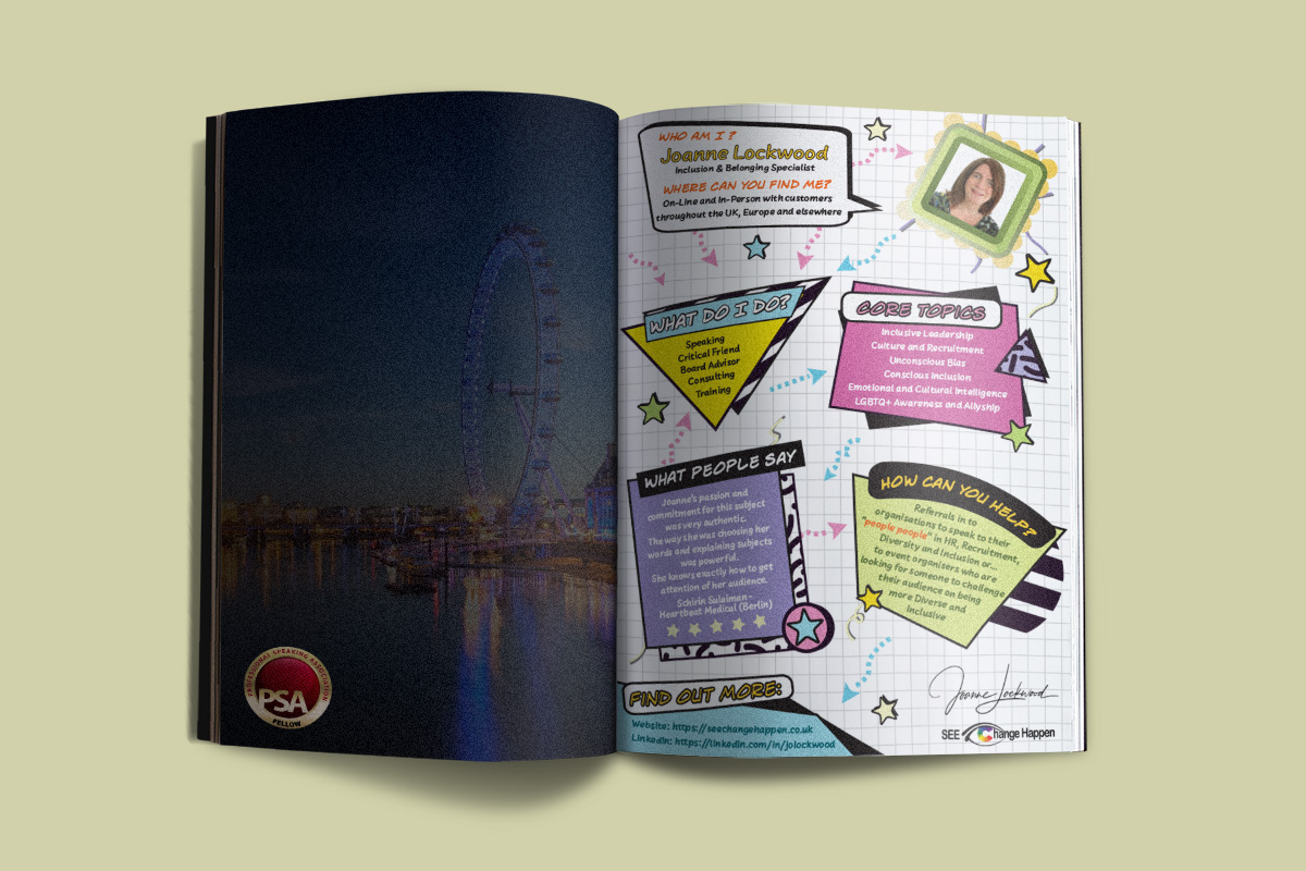 MonaAnokhi's tweet photo. A4 size advert for an internal magazine, for @psauk
Pleasure to work with the public speaker, diversity and inclusion advocate @jo_lockwood1965 at @SEEChangeHappen again.
#branding #illustration #creativity #creative #graphicdesign #advert #magazine #magazineadvert #patterns https://t.co/iTcYqcOo0F
