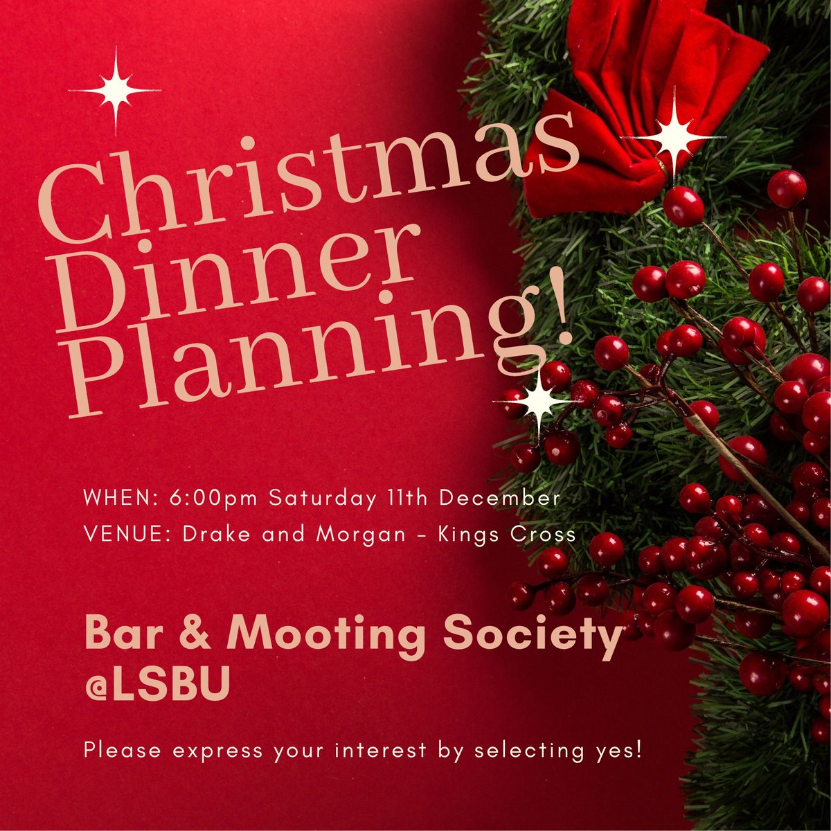 BMSLSBU's tweet photo. Have you checked our latest Instagram post? 

Christmas is near there! Please take this quick survey so we can plan our Christmas dinner as a society! ❤️https://t.co/YsYNJmL27c
.

#xmas #christmas #chritmastree #barandmootingsociety #lsbu #law #lawstudents #lawstudentlife https://t.co/rQheHLoAuU