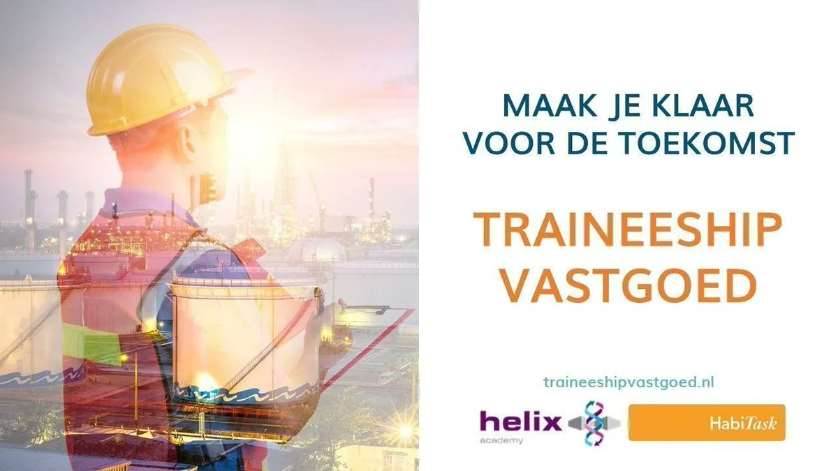 HabiTask en Helix Academy lanceren samen ons nieuwste project: traineeships in Vastgoedonderhoud!  Ben of ken jij een vastgoedtalent? Of zou je een trainee kunnen gebruiken in jouw organisatie? Lees meer. buff.ly/339cyMl