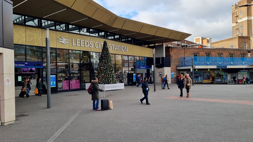 Been at the train station today following the announcement that HS2 is to be scrapped through Leeds #leedshacks