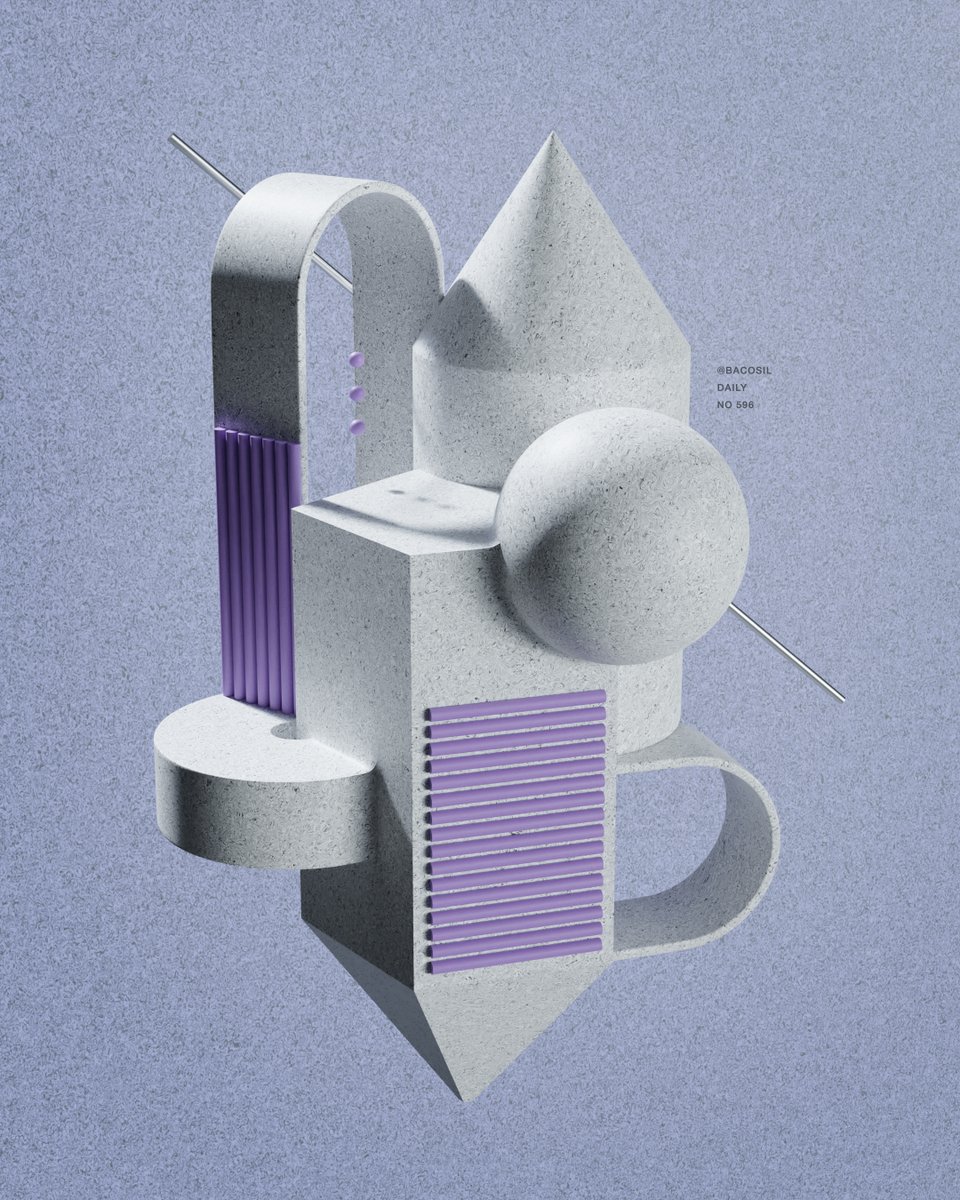 Bacosil's tweet photo. Inspired By Brutalism
Day 596
-
#brutalism #abstractobjects #3dart #Blender3D https://t.co/CYC5joIK5L