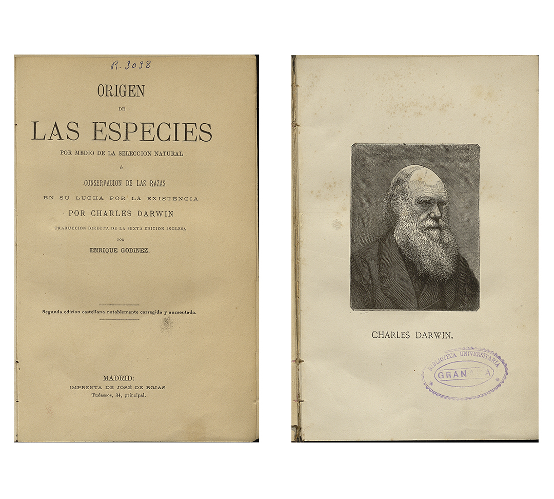 TDarwin, C. R. [1877]. Orígen de las especies por medio de la selección  natural ó la conservación de las razas favorecidas en la lucha por la  existencia. Traducida con autorizacion del autor