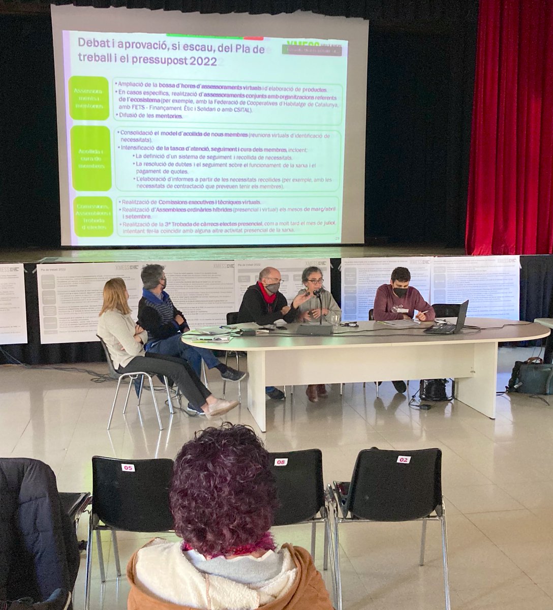 XmessCat's tweet photo. #XMESSCabrils 
🕸 Passem al debat del pla de treball de la xarxa per 2022:
- Mentories i assessoraments amb retorn a la resta
- Grups de Treball
- Plenàries i formacions 
- Actualització de materials per desenvolupar polítiques
- Intercooperació amb ecosistema
- Comunicació https://t.co/TZ1CN32F3I