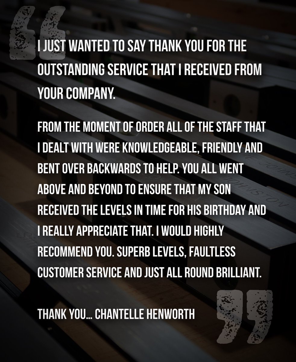SuperiorLevel's tweet photo. A great review from a customer 👍👍 #review #testimonial #superiorlevel #britishmade #tools https://t.co/Aan08IYArV