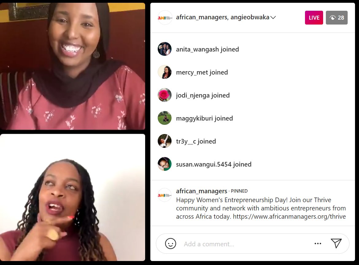 africamanager's tweet photo. "#Learn from like-minded people. Look for spaces where you can connect with other #womenentrepreneurs because the truth is that conversations with #women in business are quite different from those with men." @AngieObwaka
 hosted by @fa__dhool 
#WomenEntrepreneurshipDay https://t.co/bLHOmCj6FZ