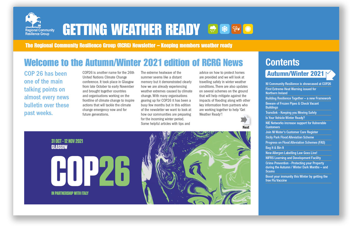 deptinfra's tweet photo. Getting Weather Ready โ check out the Winter 2021/22 edition of the RCRG newsletter. Helping local communities prepare for and respond to weather related emergencies.
โก๏ธhttps://t.co/Ax7UbTz3mH https://t.co/ObHvdQ0RkM