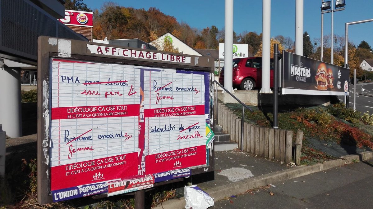 Marchonsenfant's tweet photo. Journée internationale des droits de l'enfant. Droit de l'enfant à être élevé par son père et sa mère dans la mesure du possible.                     Article 7 CIDE ratifiée en 1990 par la France.

Opération affichage dans la Sarthe. #DroitsdelEnfant #ideologiedugenre #peremere https://t.co/irgys81ESR