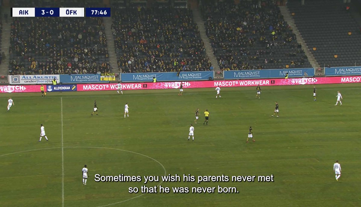 Swedish club <a href="/aikfotboll/">AIK Fotboll</a> launch unique, and in all honesty pretty brutal 'Lowlights' match commentary video to make a stand against online bullying.

Watch it in full here: soccerbible.com/news/2021/11/a…